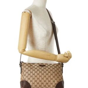 Gucci Beige and Brown Crossbody messenger Bag